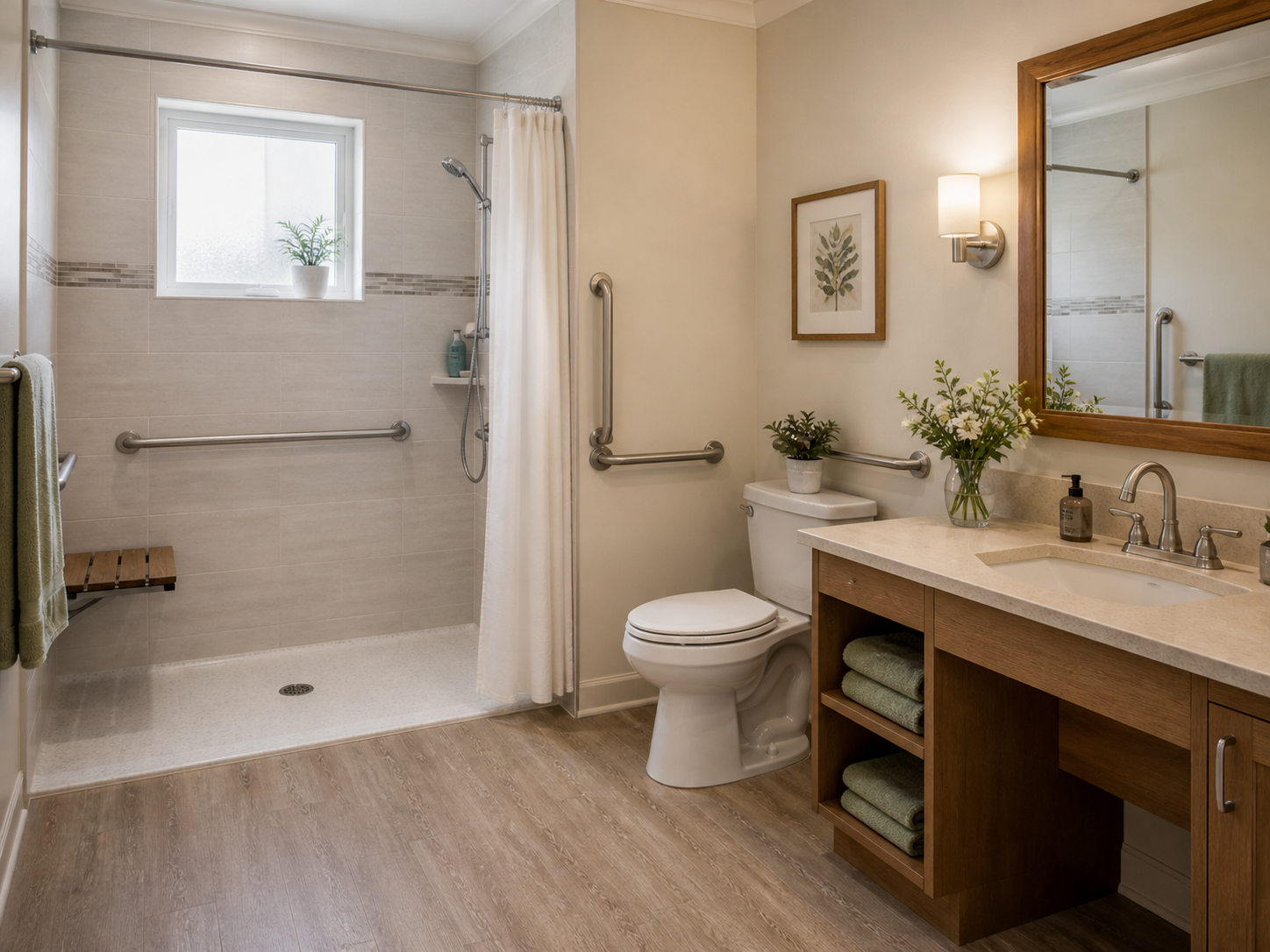 Accessible modern bathroom